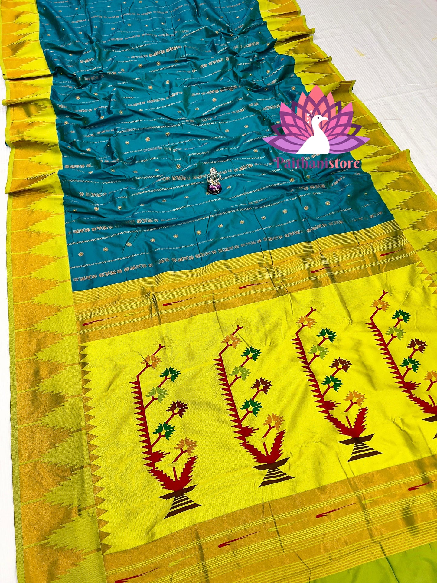 Temple Irkal Paithani Sarees