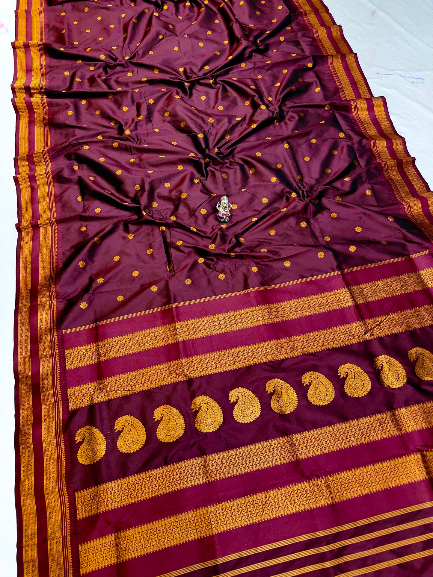 Semi-Silk Narayan Peth Paithani Saree