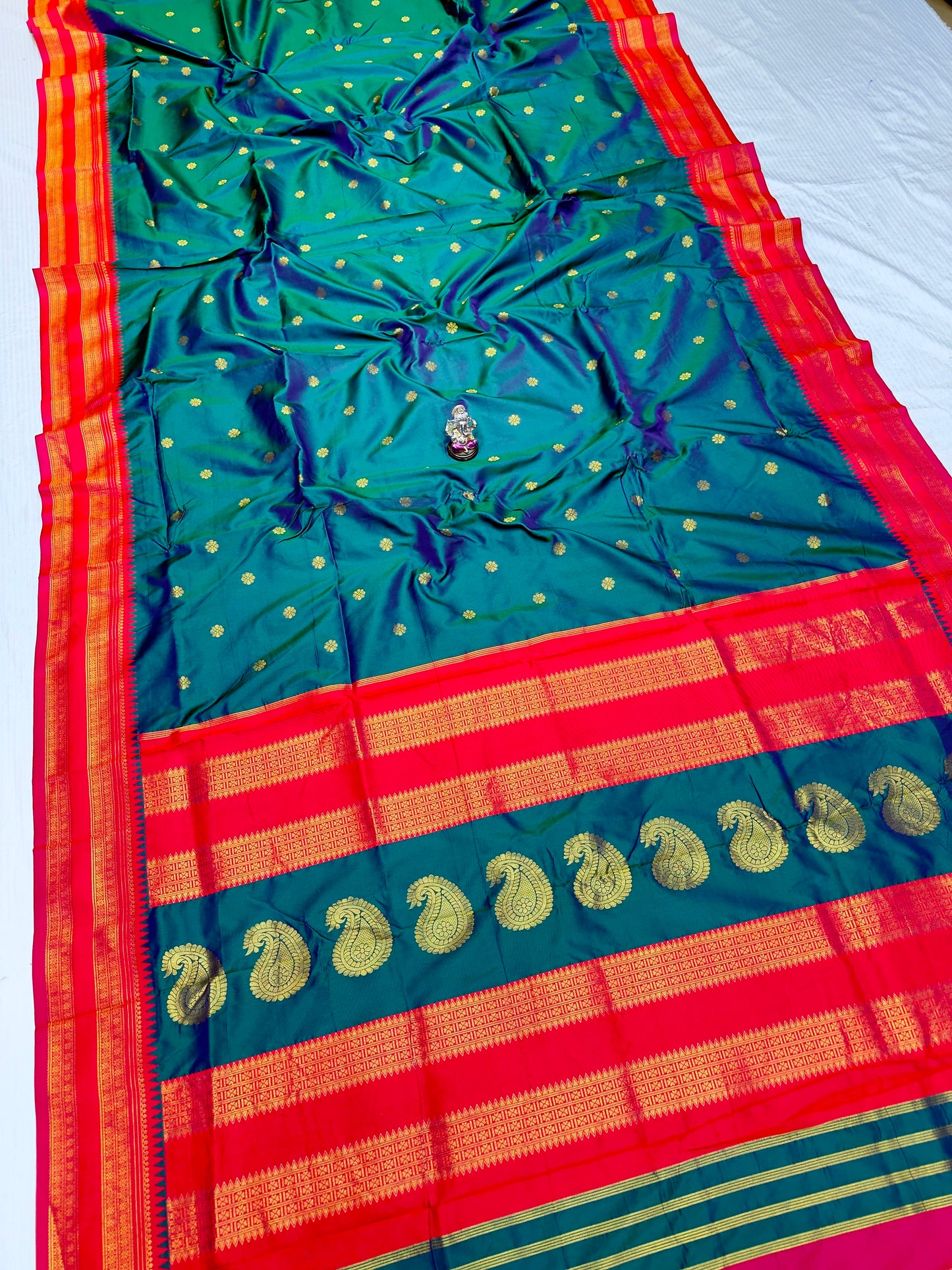 Semi-Silk Narayan Peth Paithani Saree