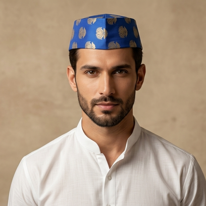Paithani Topi 9 — Front View