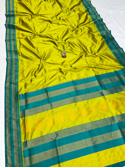 Semi-Silk Narayan Peth Paithani Saree