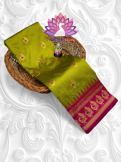 Beautiful peacock pallu Paithani saree