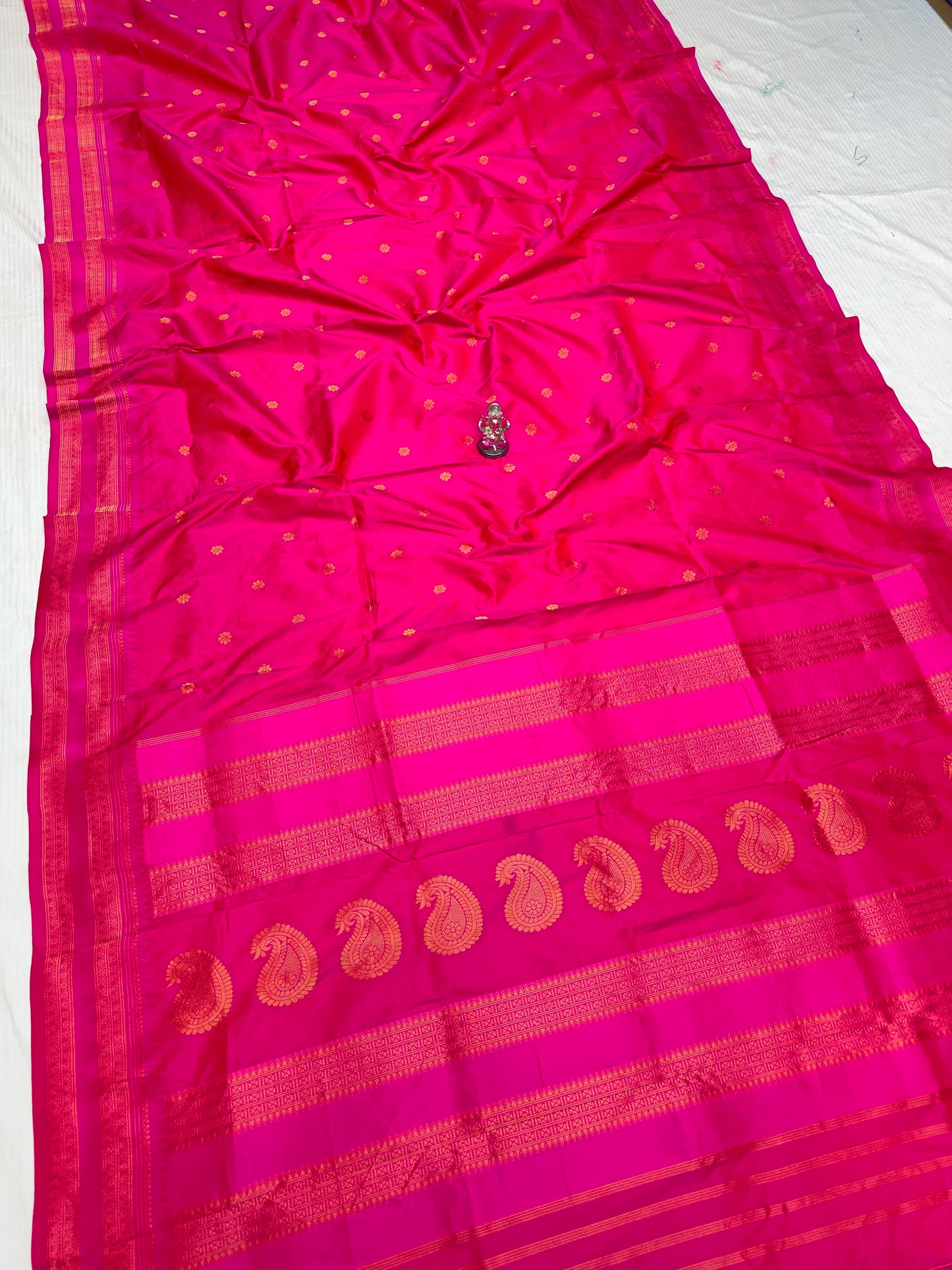 Semi-Silk Narayan Peth Paithani Saree