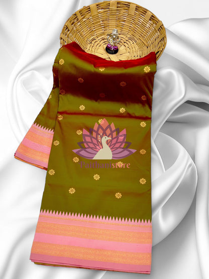 Semi-Silk Narayan Peth Paithani Saree