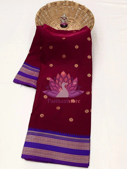 Semi-Silk Narayan Peth Paithani Saree