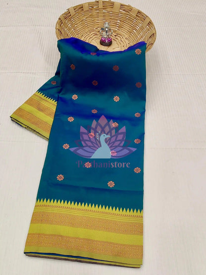 Semi-Silk Narayan Peth Paithani Saree