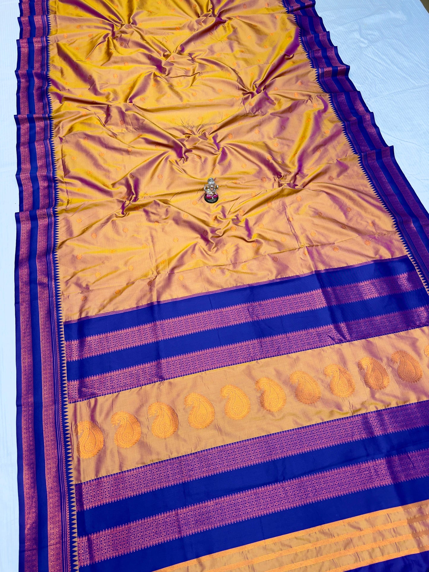 Semi-Silk Narayan Peth Paithani Saree