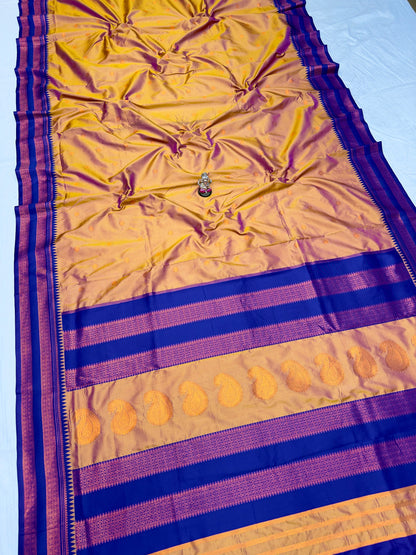Semi-Silk Narayan Peth Paithani Saree