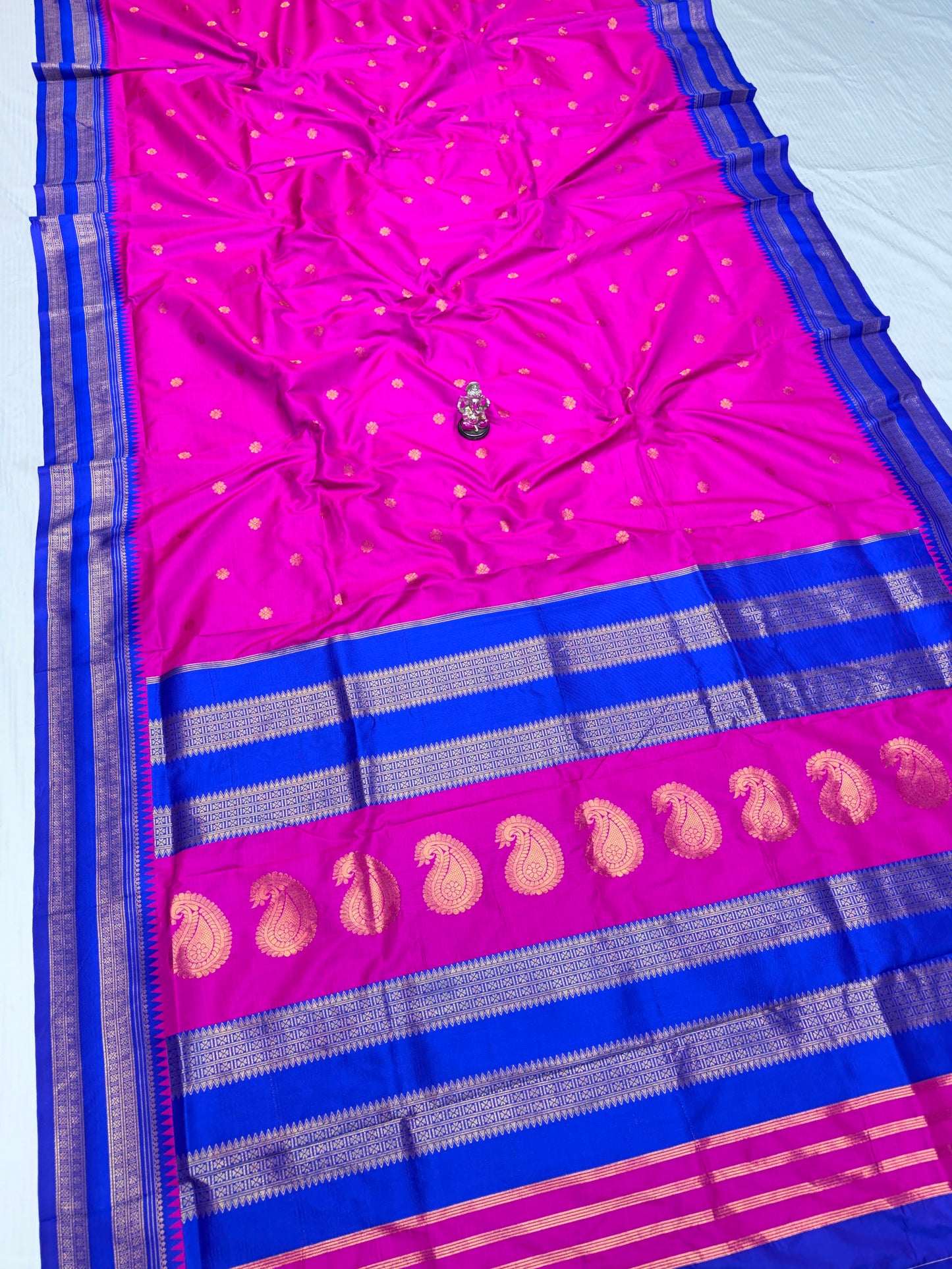 Semi-Silk Narayan Peth Paithani Saree