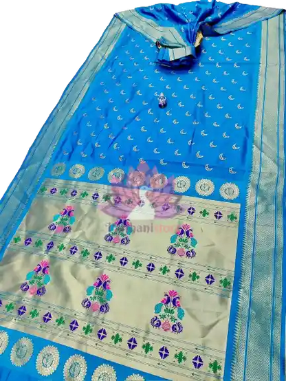 Semi Silk Chandrakor Paithani Saree