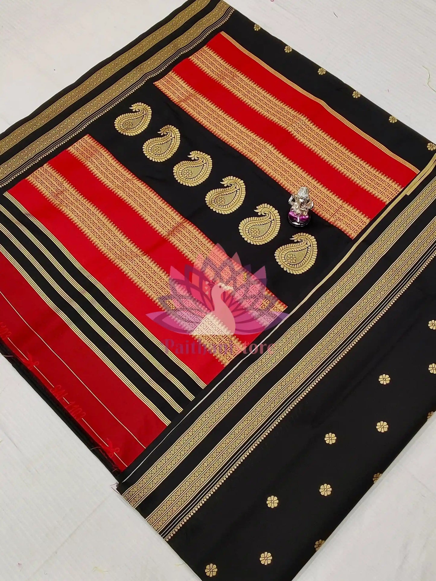 Semi-Silk Narayan Peth Paithani Saree