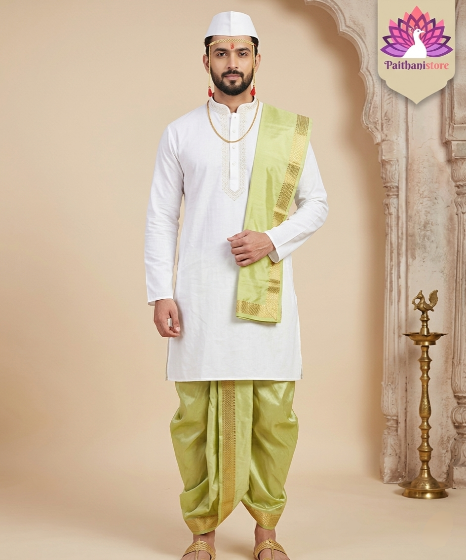 Stylish Dhotis for Men: Redefining Tradition — Front View