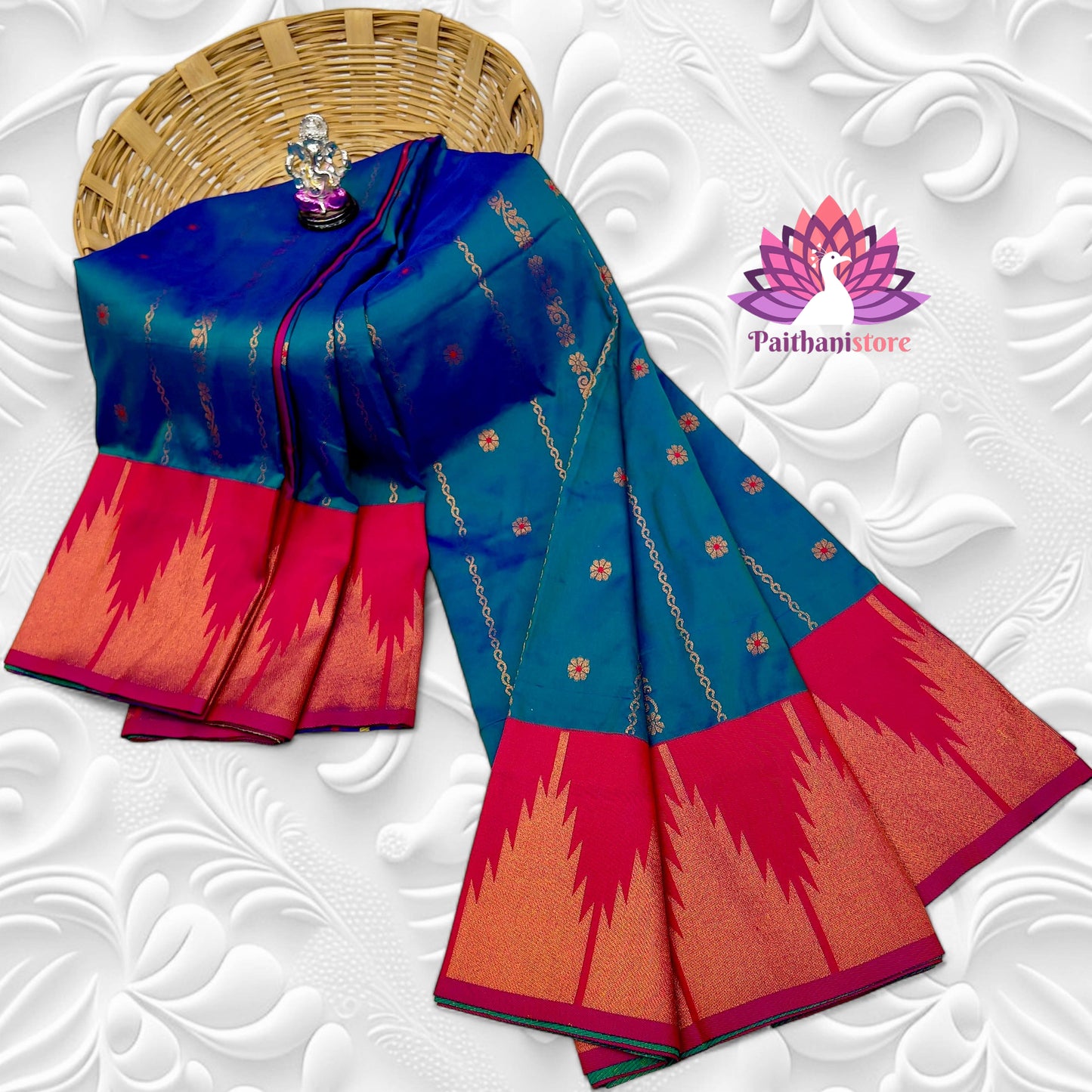 Temple Irkal Paithani Sarees