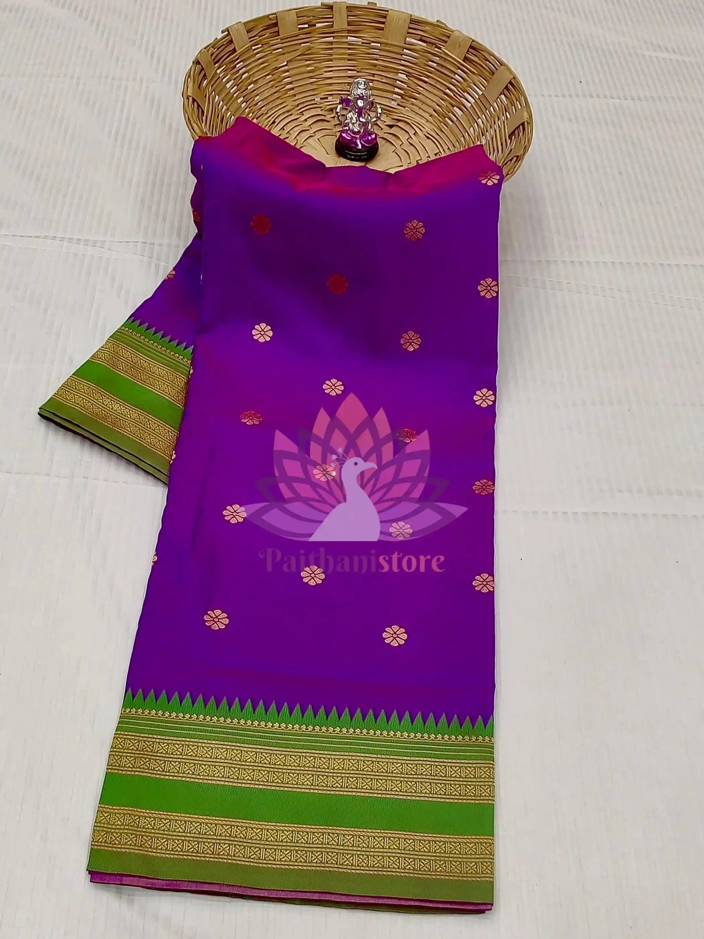 Semi-Silk Narayan Peth Paithani Saree