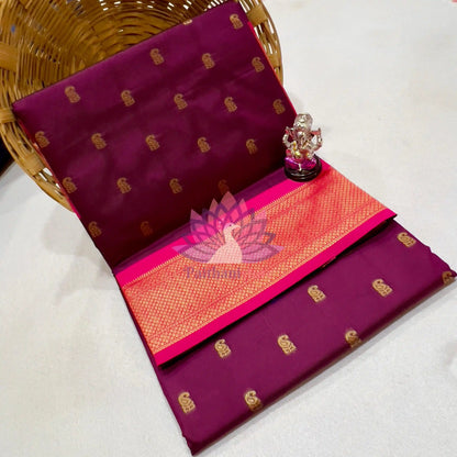 Semi Silk Designer Kadiyal Paithani Saree