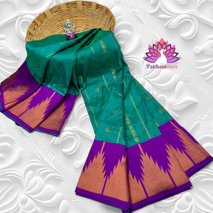 Temple Irkal Paithani Sarees