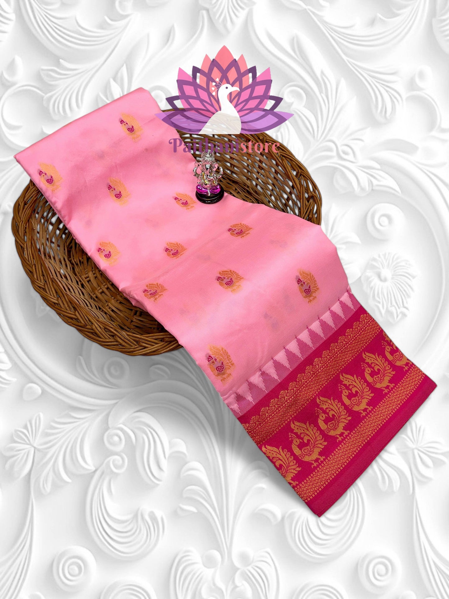 Beautiful peacock pallu Paithani saree