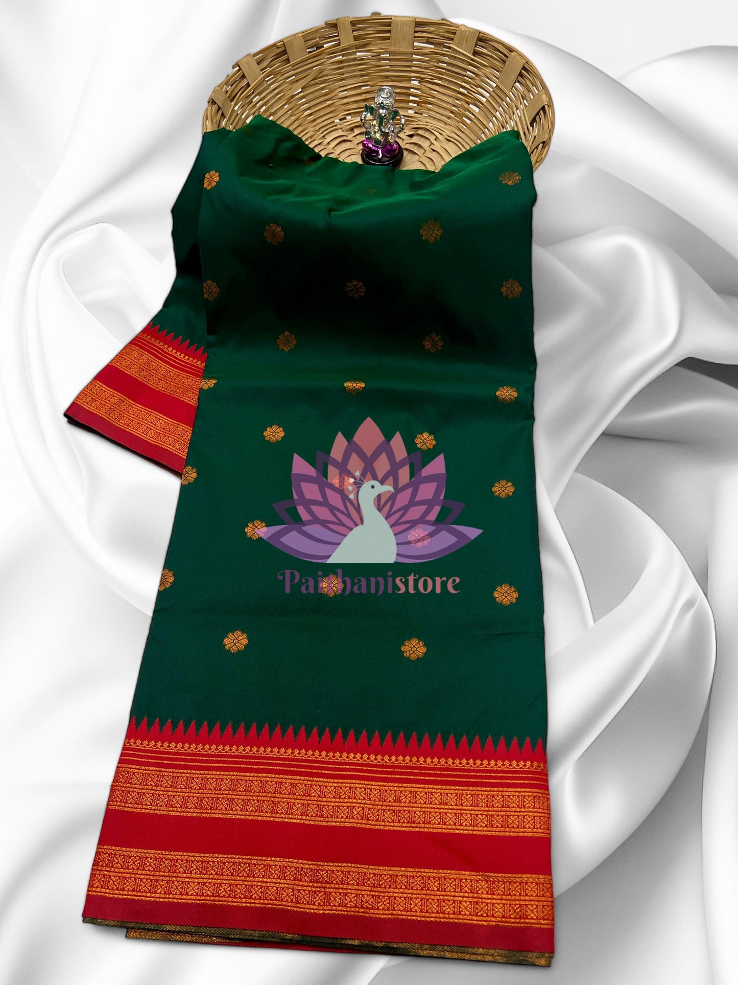 Semi-Silk Narayan Peth Paithani Saree