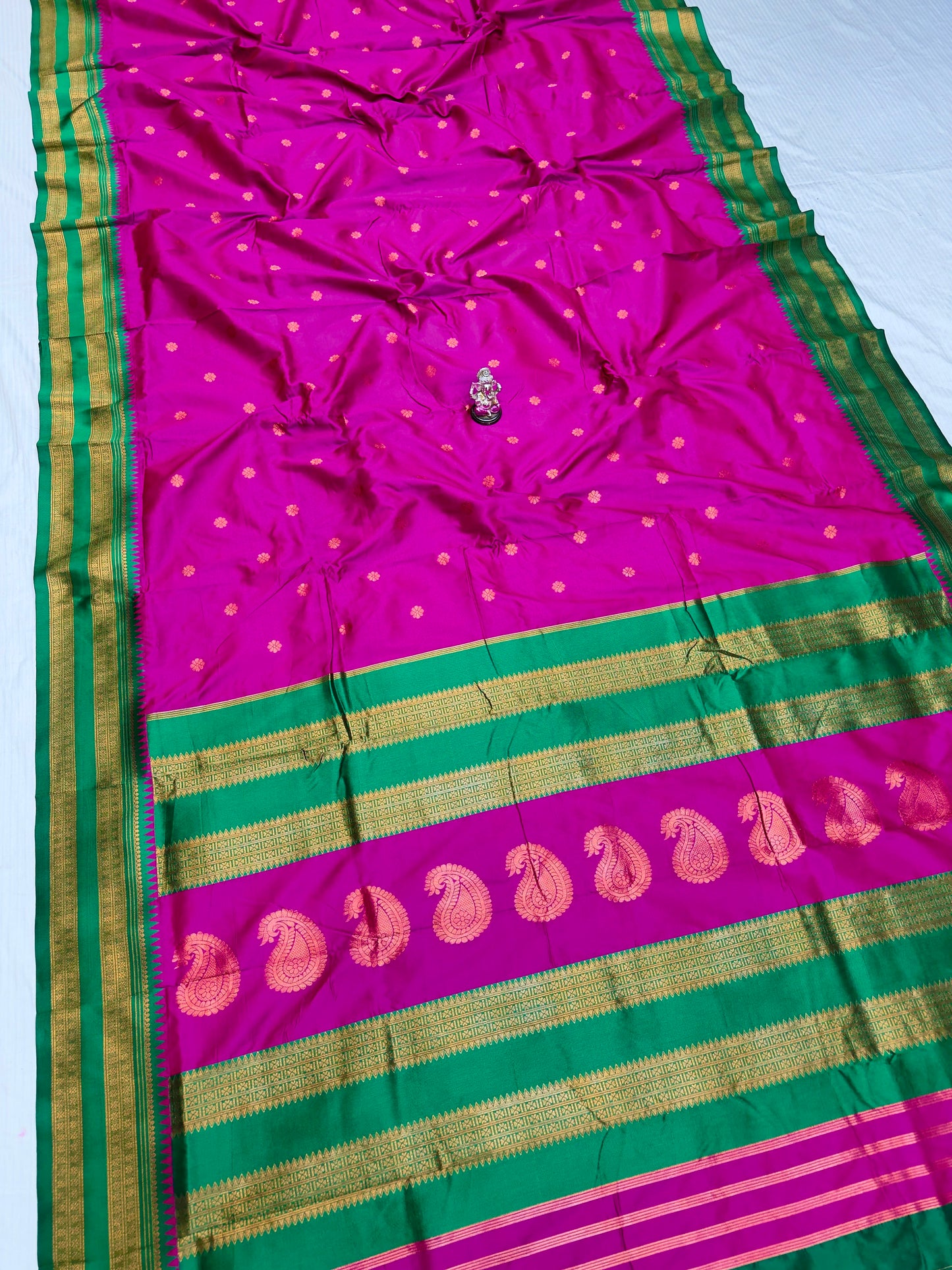 Semi-Silk Narayan Peth Paithani Saree