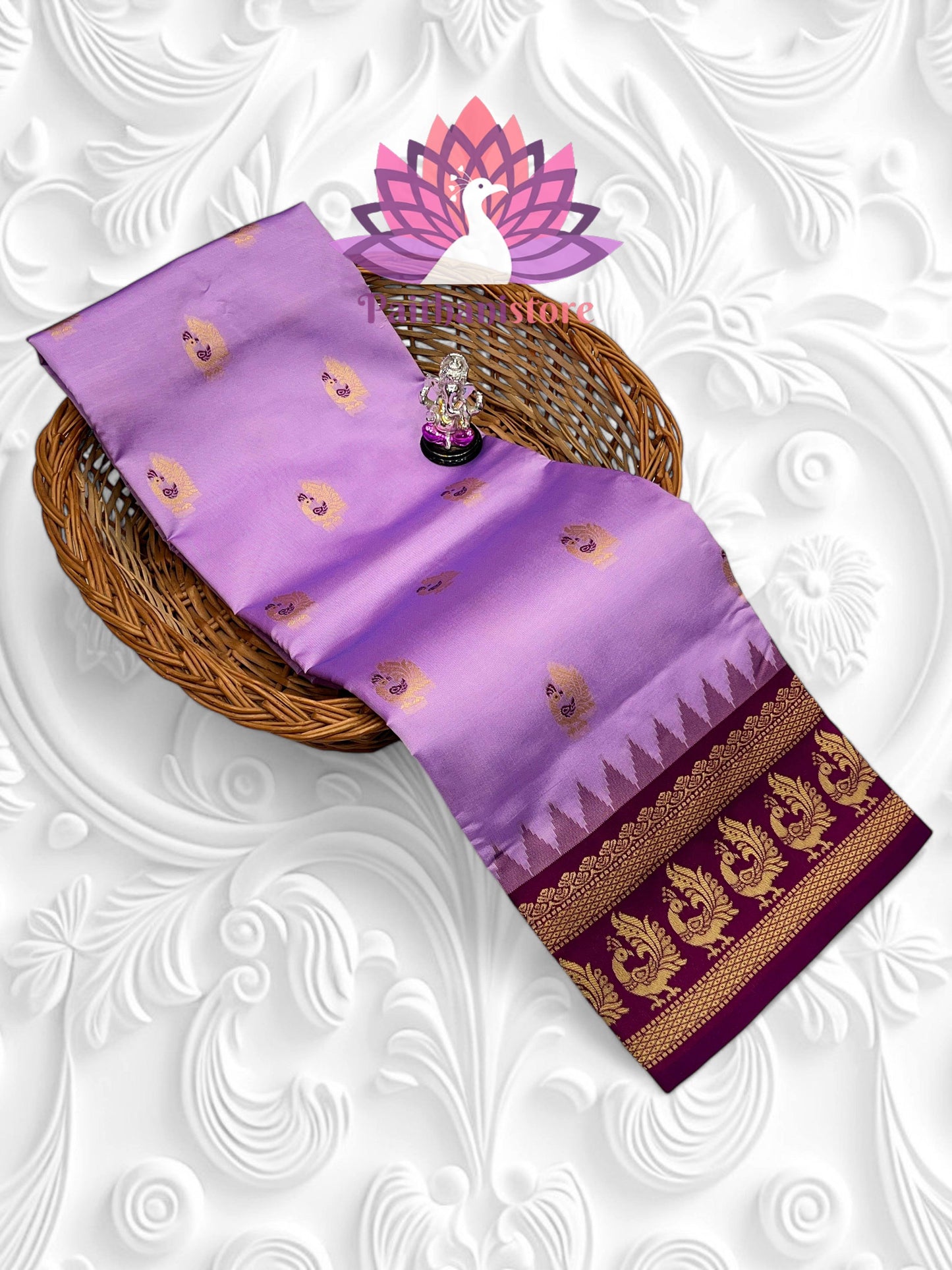 Beautiful peacock pallu Paithani saree