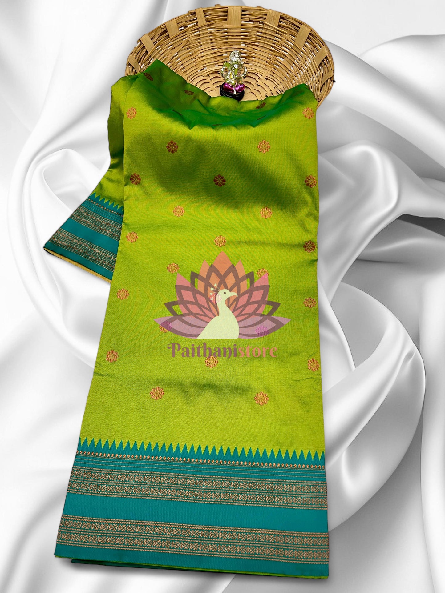 Semi-Silk Narayan Peth Paithani Saree