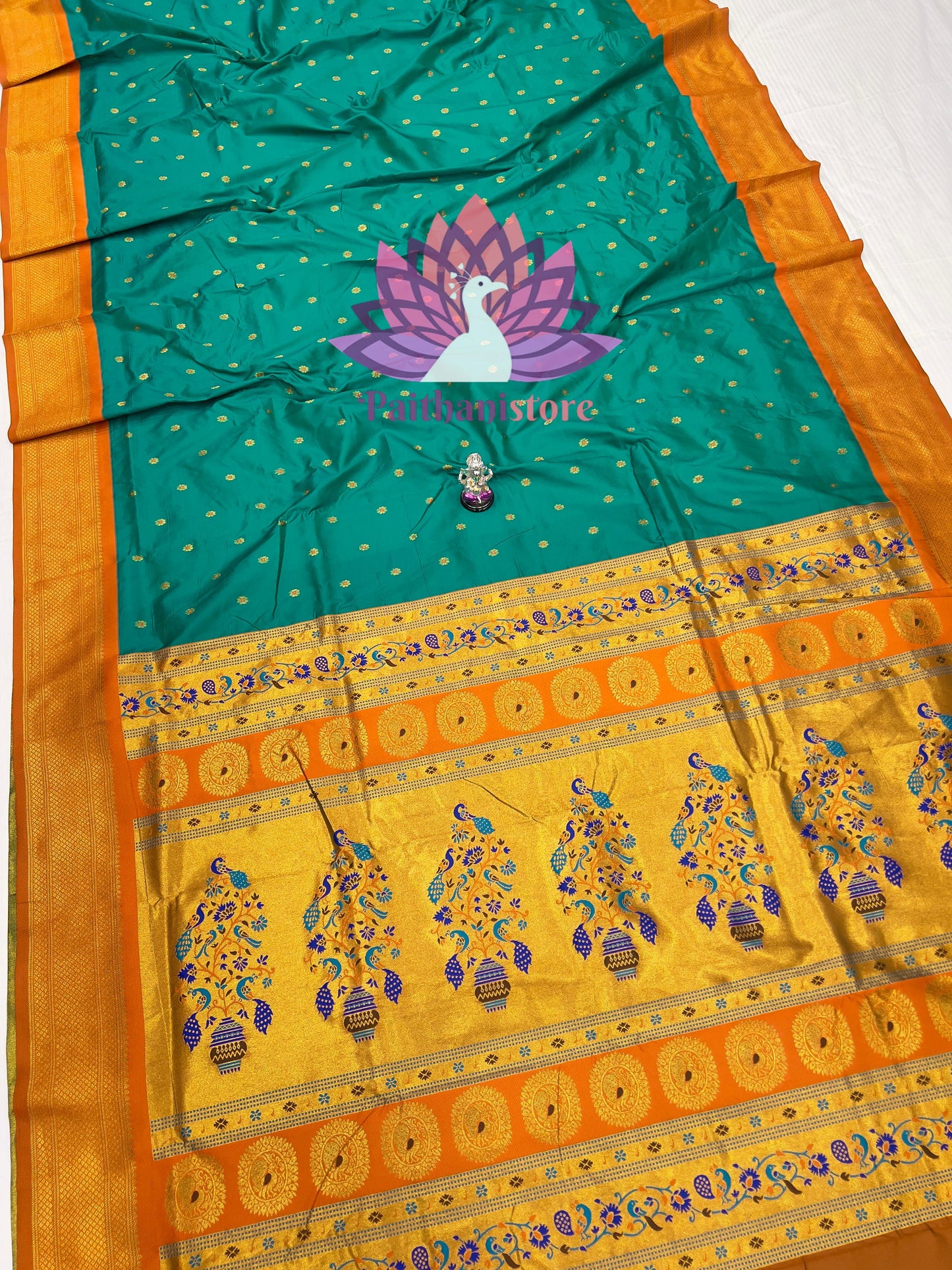 All Over  Meena Butti Paithani Saree