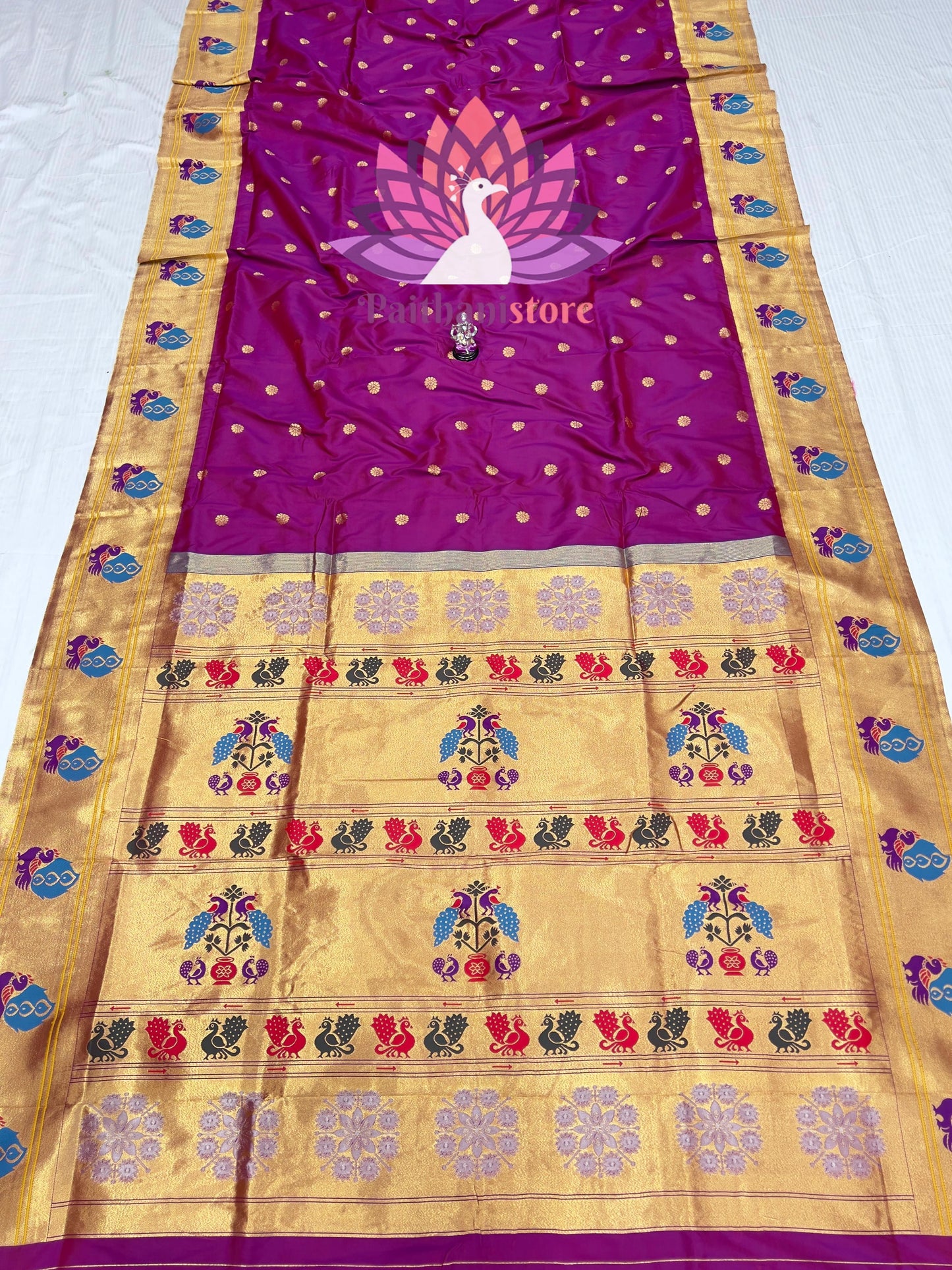 Peacock Border Paithani Saree