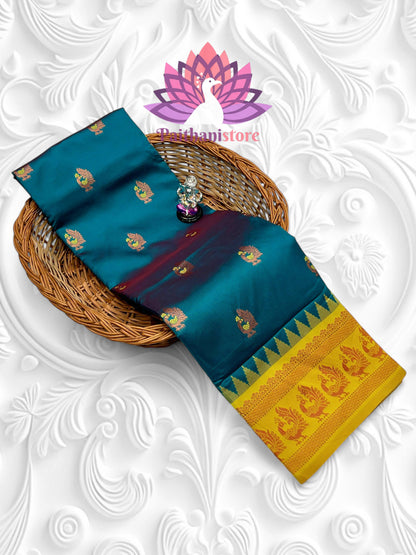 Beautiful peacock pallu Paithani saree