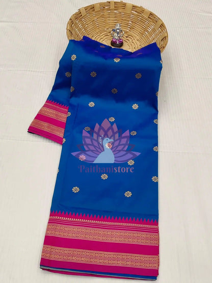 Semi-Silk Narayan Peth Paithani Saree