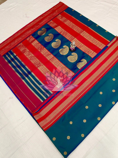 Semi-Silk Narayan Peth Paithani Saree