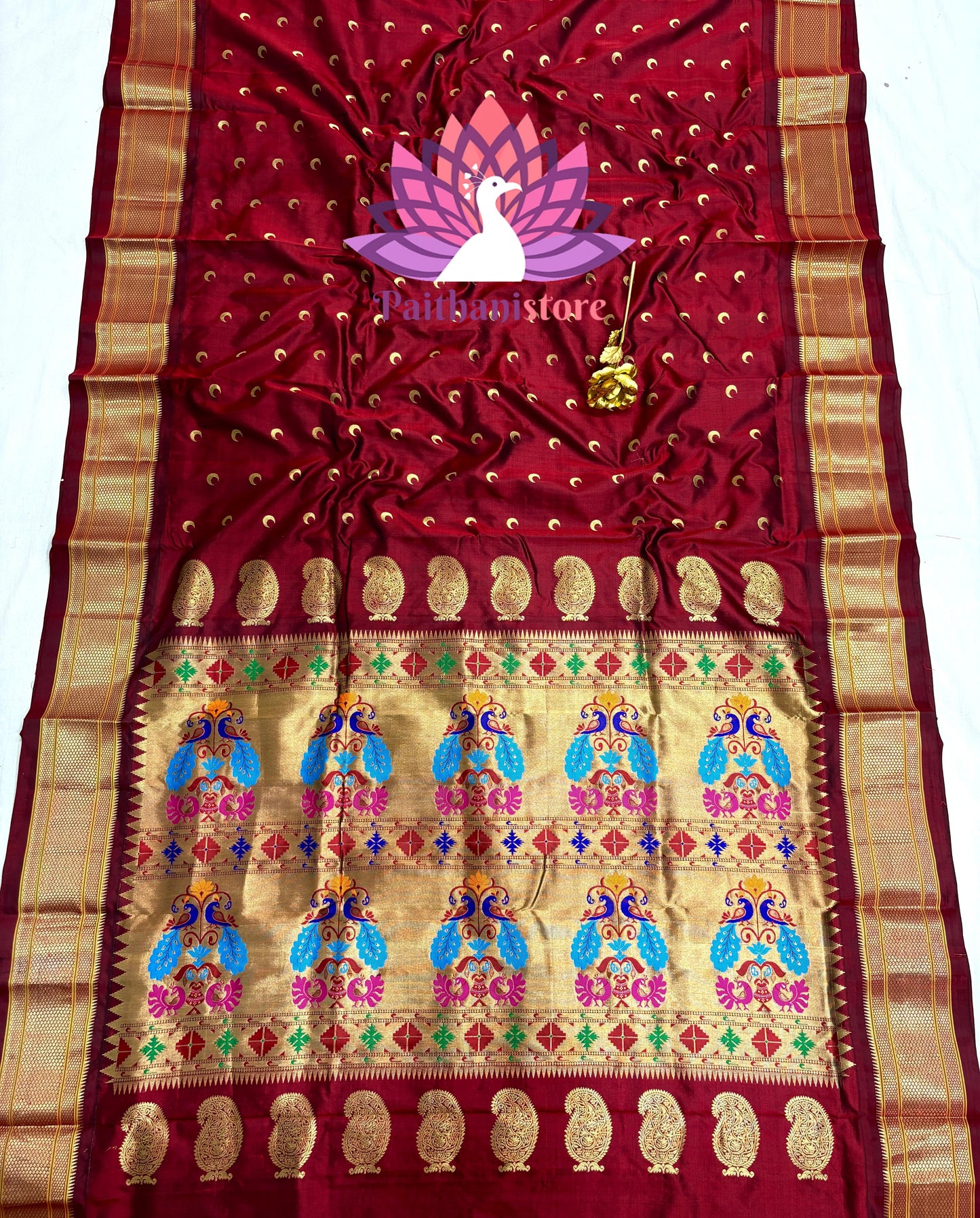 Pure Silk Chandrakor Paithani