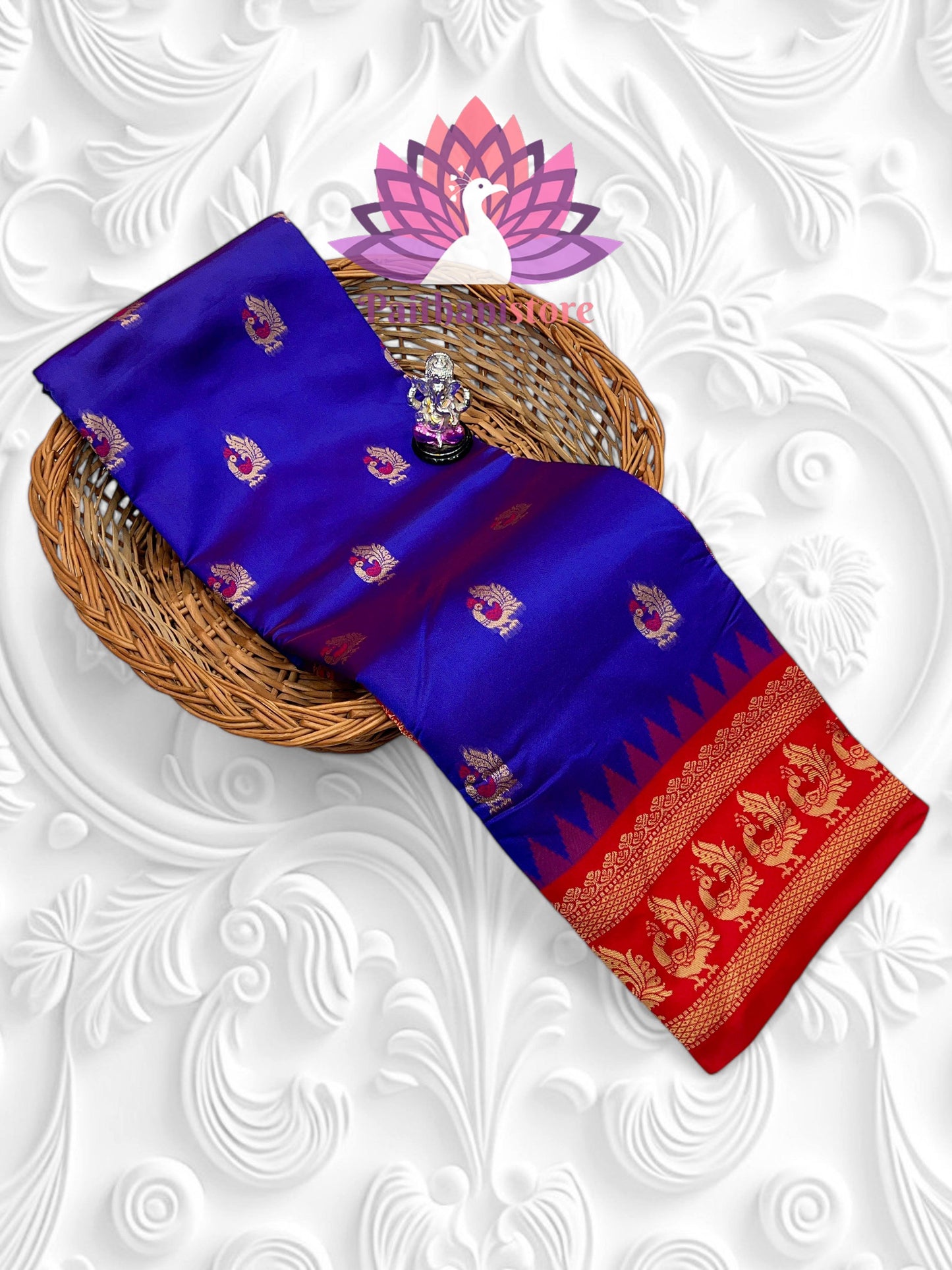 Beautiful peacock pallu Paithani saree