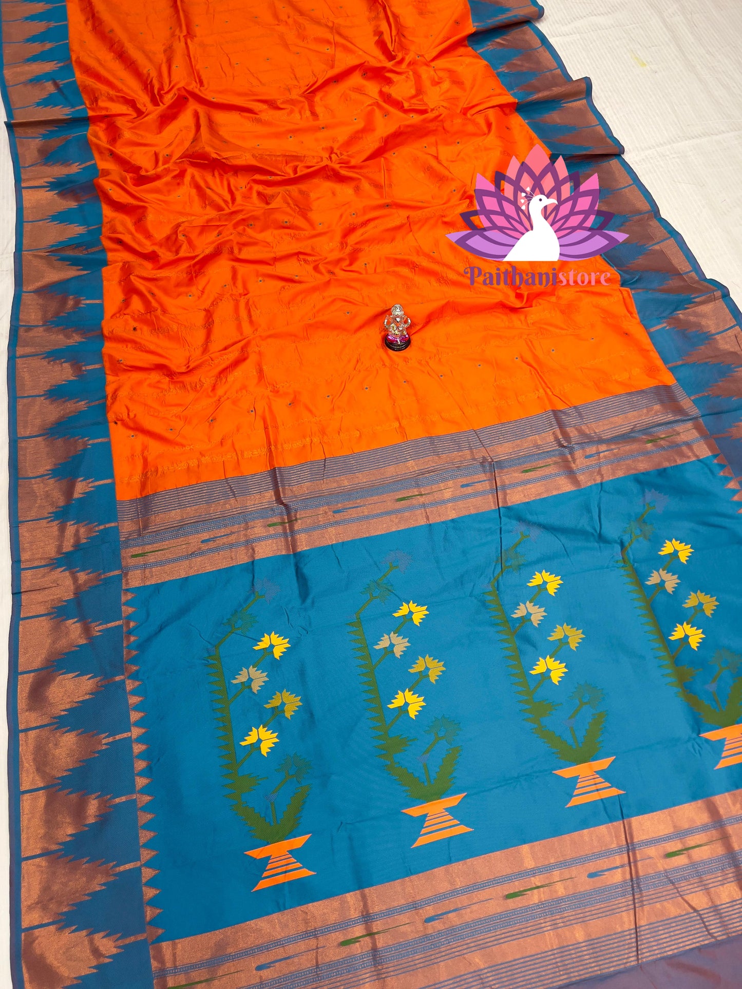 Temple Irkal Paithani Sarees