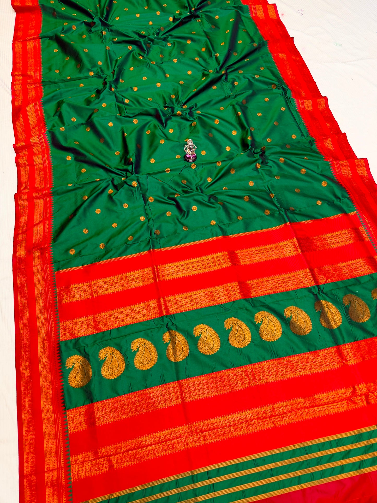 Semi-Silk Narayan Peth Paithani Saree
