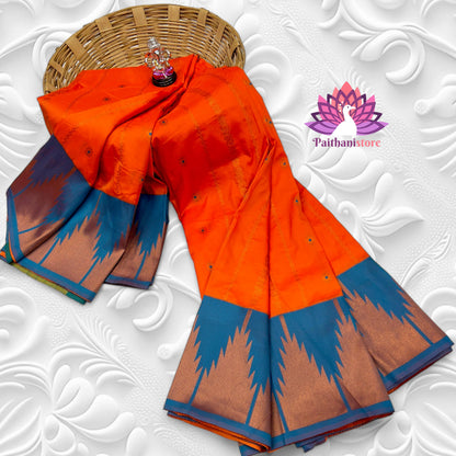 Temple Irkal Paithani Sarees