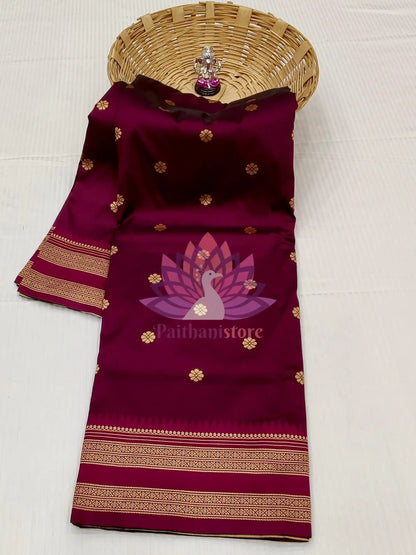 Semi-Silk Narayan Peth Paithani Saree