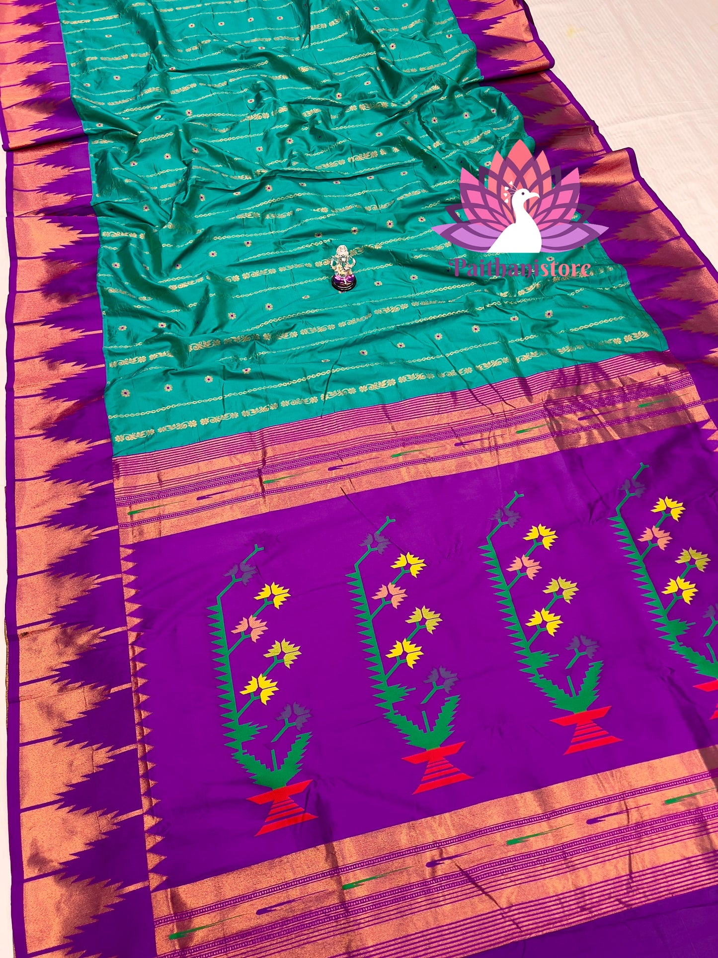 Temple Irkal Paithani Sarees