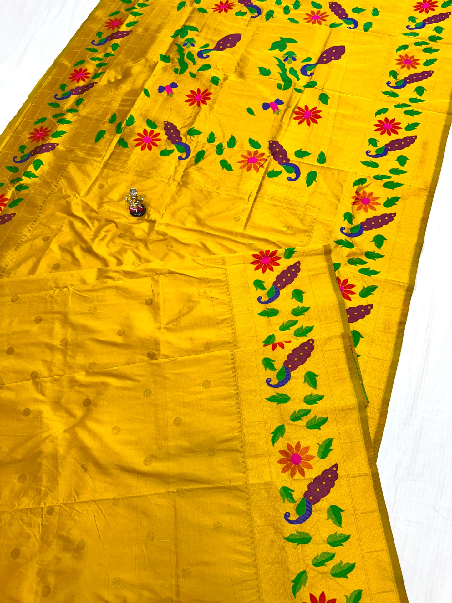 Designer Brocade All-Over Semi Silk Paithani Saree