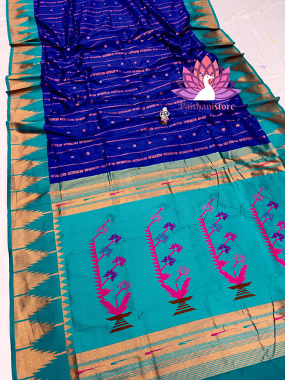 Temple Irkal Paithani Sarees