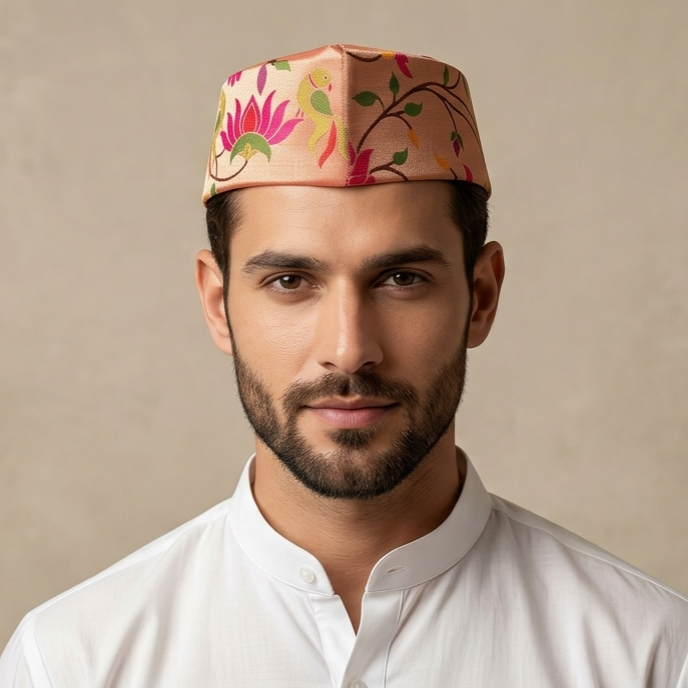 Paithani Topi 17 - Authentic Paithani Accessories from Yeola | Paithanistore (View 1)