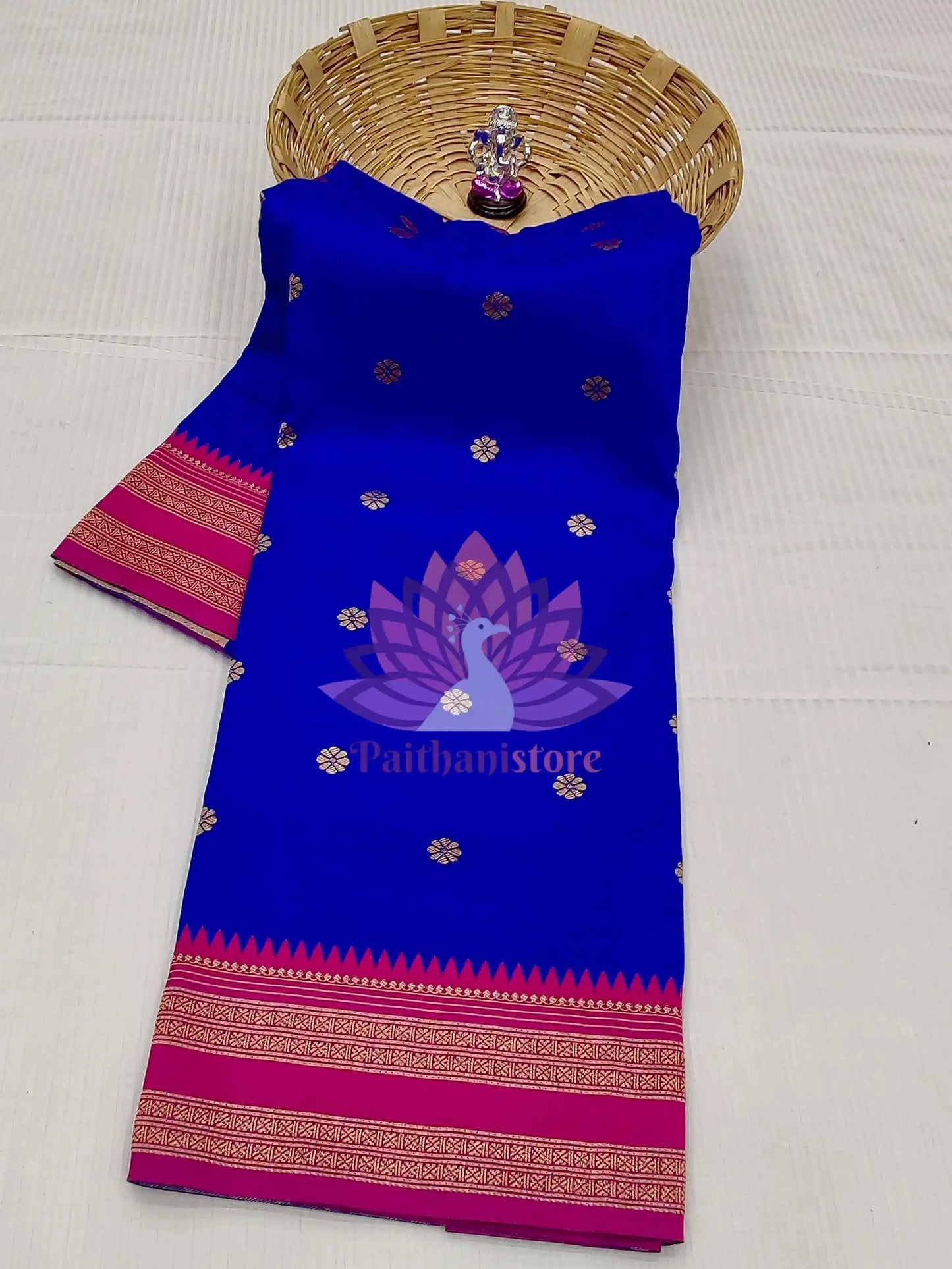 Semi-Silk Narayan Peth Paithani Saree