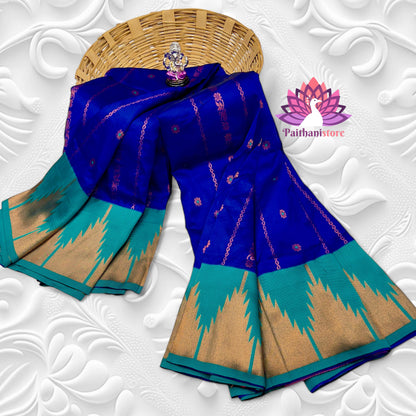 Temple Irkal Paithani Sarees