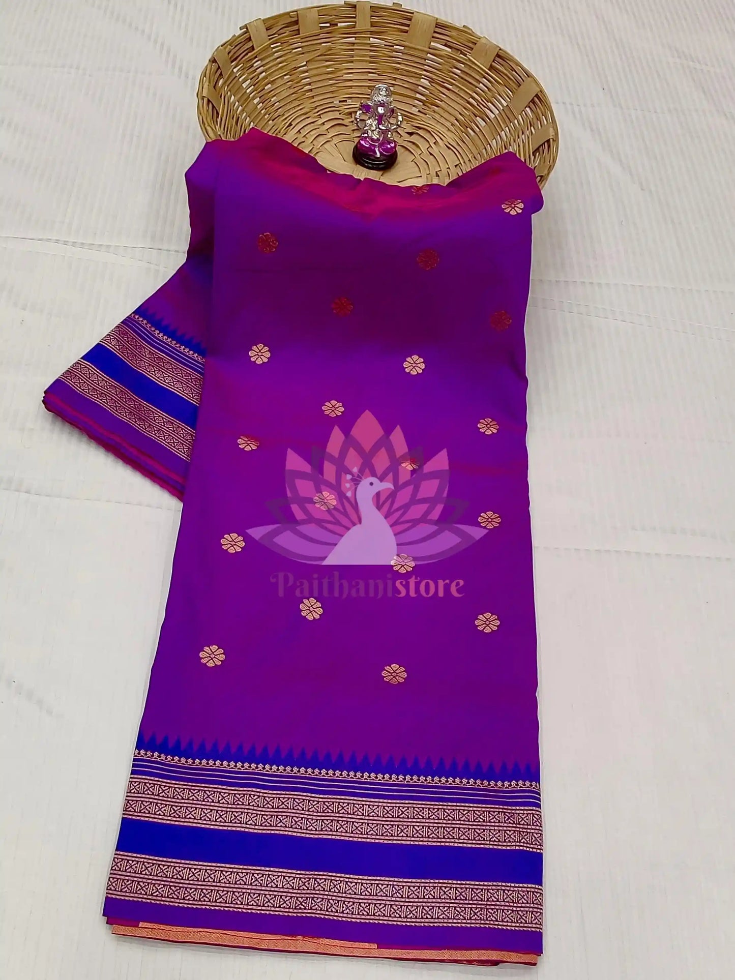 Semi-Silk Narayan Peth Paithani Saree