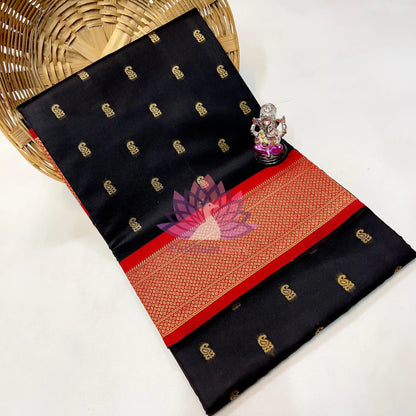 Semi Silk Designer Kadiyal Paithani Saree