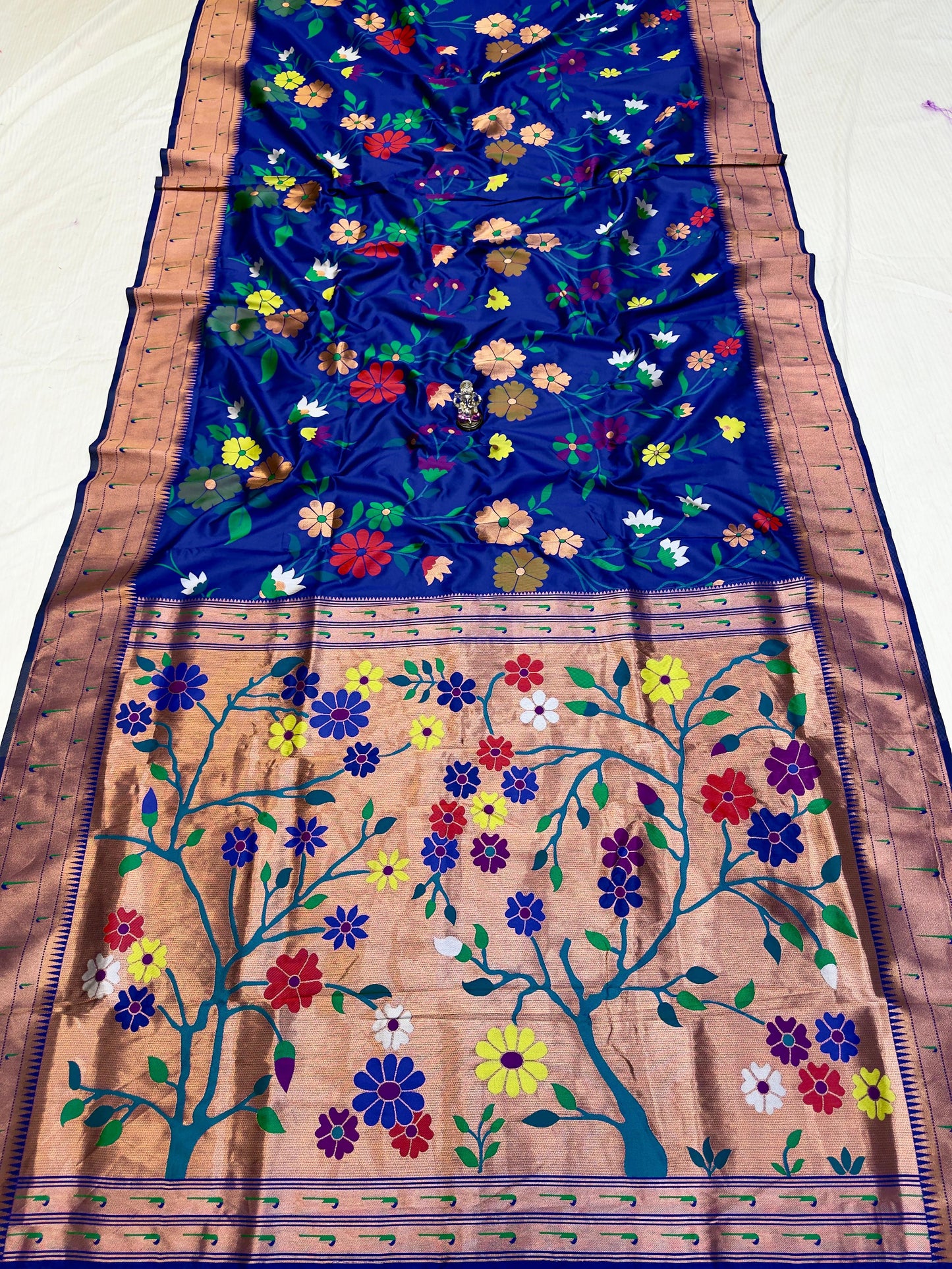 Elegant All Over Paithani Saree with Tripal Muniya Border