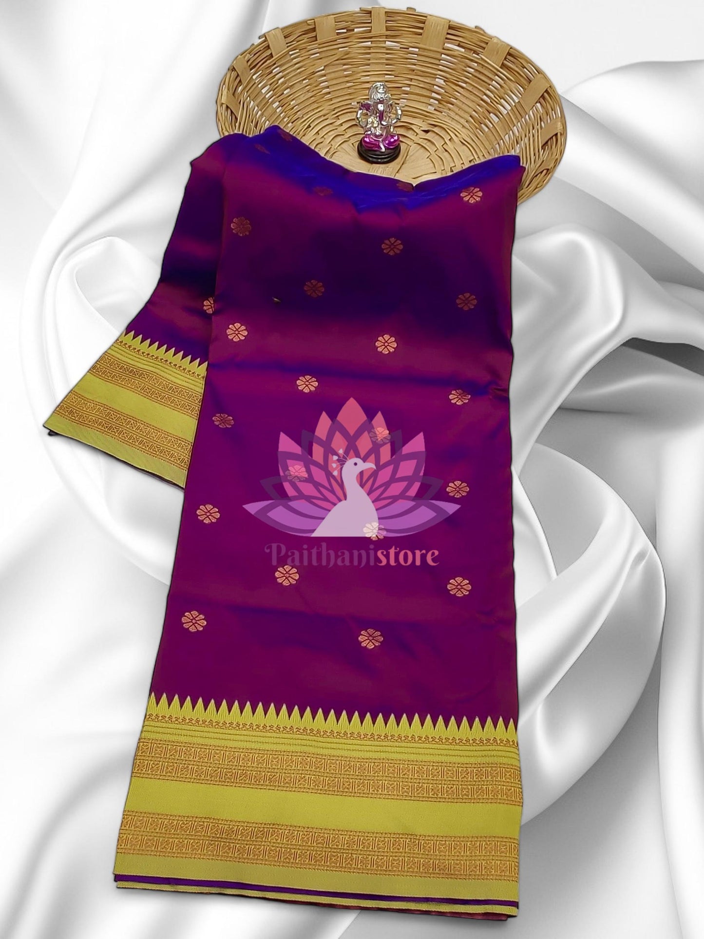 Semi-Silk Narayan Peth Paithani Saree