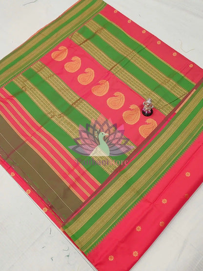 Semi-Silk Narayan Peth Paithani Saree