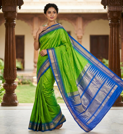 Irkal Paithani Saree - Authentic Pure Silk Paithani Saree from Yeola