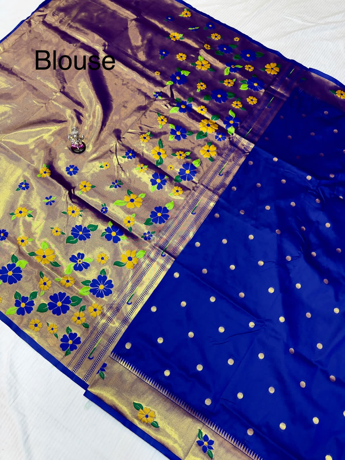 Radhika parrot Pallu Paithani Saree
