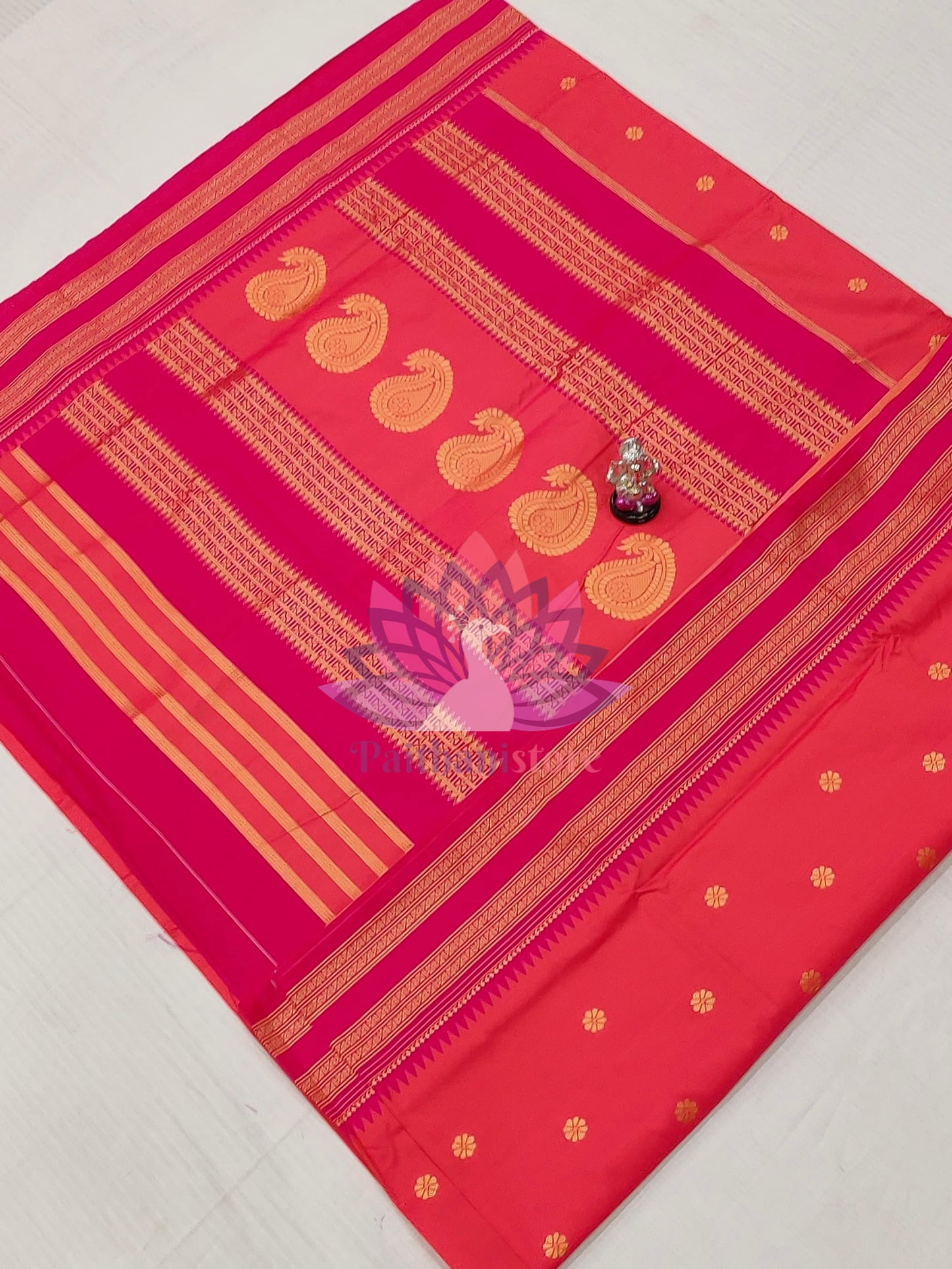 Semi-Silk Narayan Peth Paithani Saree